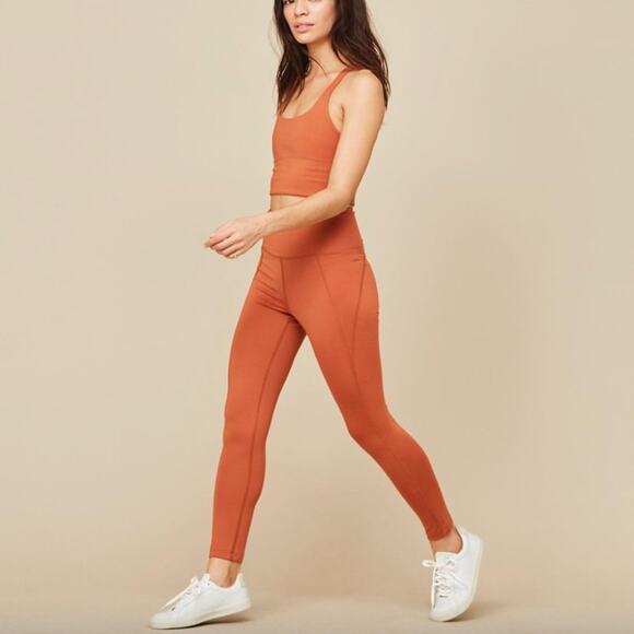 NWT Girlfriend Collective High-Rise Legging Medium Toasted Apricot RARE Medium